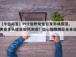 PCE指数突变引发市场震荡，黄金多头格局如何演绎？信心指数揭示未来走势。