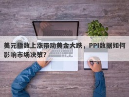 美元指数上涨带动黄金大跌，PPI数据如何影响市场决策？