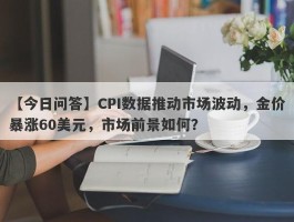 CPI数据推动市场波动，金价暴涨60美元，市场前景如何？