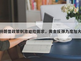 特朗普政策刺激避险需求，黄金反弹力度加大