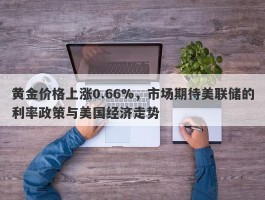 黄金价格上涨0.66%，市场期待美联储的利率政策与美国经济走势