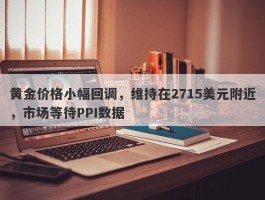 黄金价格小幅回调，维持在2715美元附近，市场等待PPI数据