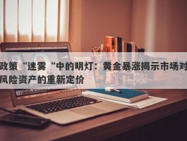 政策“迷雾“中的明灯：黄金暴涨揭示市场对风险资产的重新定价