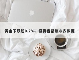 黄金下跌超0.2%，投资者聚焦非农数据