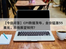 CPI数据发布，金价猛涨55美元，市场展望如何？