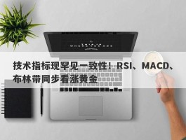 技术指标现罕见一致性！RSI、MACD、布林带同步看涨黄金