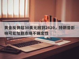 黄金反弹超30美元回到2620，特朗普影响可能加剧市场不确定性