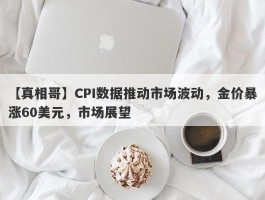 CPI数据推动市场波动，金价暴涨60美元，市场展望