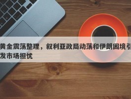 黄金震荡整理，叙利亚政局动荡和伊朗困境引发市场担忧