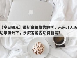 最新金价趋势解析，未来几天波动率飙升下，投资者能否期待新高？