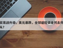 贸易战升级，美元暴跌，全球避险资金何去何从？