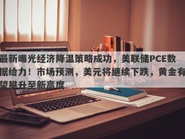 最新曝光经济降温策略成功，美联储PCE数据给力！市场预测，美元将继续下跌，黄金有望攀升至新高度