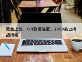 黄金上涨，CPI数据临近，2650关口挑战持续