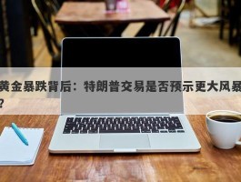 黄金暴跌背后：特朗普交易是否预示更大风暴？