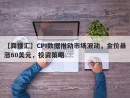 CPI数据推动市场波动，金价暴涨60美元，投资策略