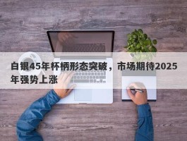 白银45年杯柄形态突破，市场期待2025年强势上涨