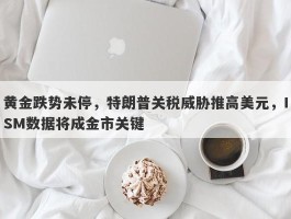 黄金跌势未停，特朗普关税威胁推高美元，ISM数据将成金市关键