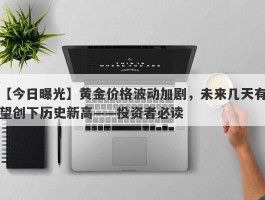 黄金价格波动加剧，未来几天有望创下历史新高——投资者必读