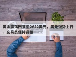 黄金震荡回落至2622美元，美元强势上行，交易员保持谨慎