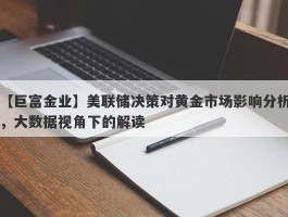 美联储决策对黄金市场影响分析，大数据视角下的解读