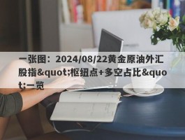 一张图：2024/08/22黄金原油外汇股指"枢纽点+多空占比"一览