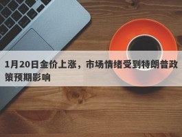 1月20日金价上涨，市场情绪受到特朗普政策预期影响