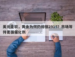 美元走软，黄金为何仍徘徊2915？市场等待更强催化剂