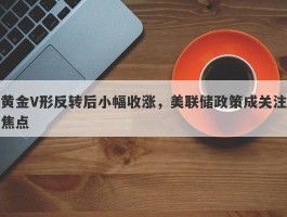 黄金V形反转后小幅收涨，美联储政策成关注焦点