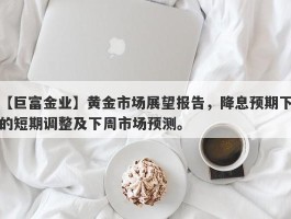 黄金市场展望报告，降息预期下的短期调整及下周市场预测。