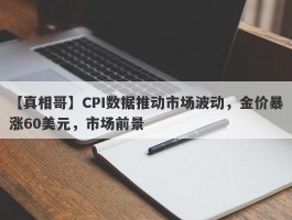 CPI数据推动市场波动，金价暴涨60美元，市场前景