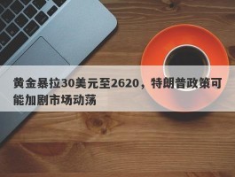 黄金暴拉30美元至2620，特朗普政策可能加剧市场动荡