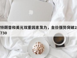 特朗普和美元双重因素发力，金价强势突破2730