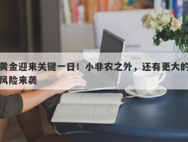 黄金迎来关键一日！小非农之外，还有更大的风险来袭